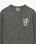 MARITHÉ SPORT W M+FG LOGO CROP PULLOVER IN MELANGE GRAY image 8