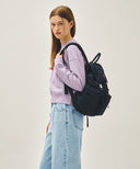 CLASSIC LOGO METAL BUCKLE BACKPACK IN NAVY image 8