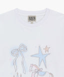 W UNICORN GRAPHIC OVERSIZED TEE IN WHITE image 8