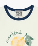 KIDS CITRON RINGER TEE IN IVORY image 8