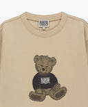 DOODLE BEAR SWEATSHIRT IN BEIGE image 8