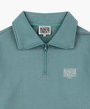CLASSIC LOGO HALF ZIPUP SWEATSHIRT IN MINT GREY image 8
