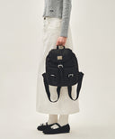 CLASSIC LOGO SMALL BACKPACK IN BLACK image 8