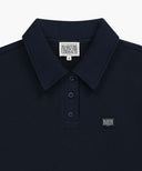 CLASSIC LOGO WAPPEN COLLAR SWEATSHIRT IN NAVY image 8