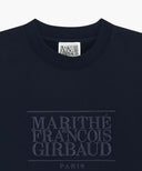 W CLASSIC LOGO CROP SWEATSHIRT IN NAVY image 8