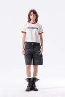 MATIN LOGO RINGER CROP TOP IN WHITE image 8