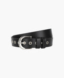 W EYELET BUCKLE BELT IN BLACK image 8
