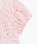 W PUFF SLEEVE LACE SHIRT IN LIGHT PINK image 9