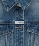 W DENIM TRUCKER JACKET IN BLUE image 9