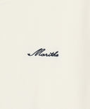 W SMALL LETTERING SLIM CROP TEE IN IVORY image 9