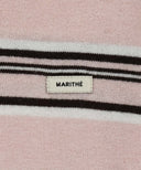REGULAR LOGO STRIPE POLO KNIT IN PINK image 9