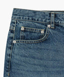 M RELAXED FIT BOOTS-CUT DENIM PANTS IN BLUE image 9