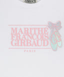 KIDS W BALLET CLASSIC LOGO SEMI CROP TEE IN WHITE image 9