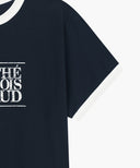 AEROCOOL CRACK CLASSIC LOGO RINGER TEE IN NAVY image 9