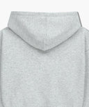 W SMALL CLASSIC LOGO CROP HOODIE IN LIGHT HEATHER GREY image 17