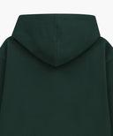 CREST CRACK LOGO OVERSIZED HOODIE IN DARK GREEN image 9