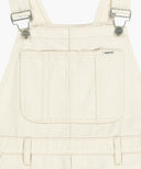 W DENIM OVERALL MIDI SKRT IN ECRU