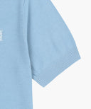 W SMALL CLASSIC LOGO HALF KNIT PULLOVER IN SKY BLUE image 9
