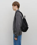 CLASSIC LOGO BIG BACKPACK IN BLACK image 9