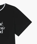 KIDS NECK POINT LETTERING TEE IN BLACK image 10