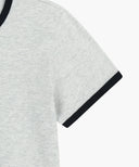 W CLASSIC LOGO RINGER TEE IN WHT/ RED image 10