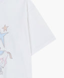W UNICORN GRAPHIC OVERSIZED TEE IN WHITE image 10