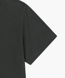W SILVER LETTERING CROP TEE IN CHARCOAL GREY image 10
