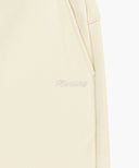 W LACE DETAIL SWEAT SHORTS IN IVORY image 10