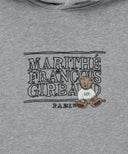 DOODLE CLASSIC BEAR HOODIE IN HEATHER GREY image 16