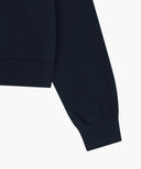 W CLASSIC LOGO CROP SWEATSHIRT IN NAVY image 10