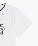 KIDS NECK POINT LETTERING TEE IN WHITE image 10