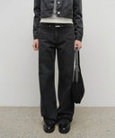 CLASSIC LOGO ROUND SUEDE SHOULDER BAG IN BLACK image 10