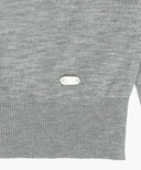 W SHEER KNIT CARDIGAN IN MELANGE GRAY image 13