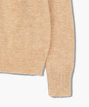 BOUCLE CLASSIC LOGO KNIT PULLOVER IN ECRU image 10