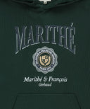 CREST CRACK LOGO OVERSIZED HOODIE IN DARK GREEN image 10