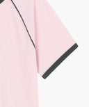 W AEROCOOL SMALL CLASSIC LOGO SLIM RINGER TEE IN PINK