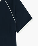 W AEROCOOL SMALL CLASSIC LOGO SLIM RINGER TEE IN NAVY