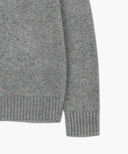 LETTERING LOGO KNIT PULLOVER IN HEATHER GREY image 10