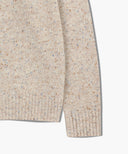 LETTERING LOGO KNIT PULLOVER IN BEIGE image 10