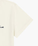 W SMALL LETTERING SLIM CROP TEE IN IVORY image 10