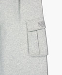 CLASSIC LOGO ONE TUCK CARGO SWEAT PANTS IN LIGHT HEATHER GREY image 16