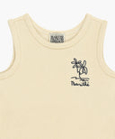 KIDS TERRY SLEEVELESS+PANTS SET-UP IN CREAM image 11