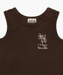 KIDS TERRY SLEEVELESS+PANTS SET-UP IN BROWN image 11