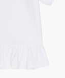 KIDS W BALLOON SLEEVE PEPLUM TEE IN WHITE image 11
