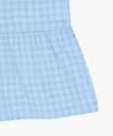 KIDS W CHECK SLEEVELESS BLOUSE IN BLUE image 11
