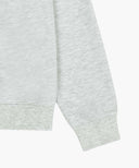 SMALL CLASSIC LOGO HALF ZIPUP SWEATSHIRT IN LIGHT HEATHER GREY image 11