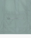 HOODED PACKABLE NYLON JACKET IN MINT GREY image 12