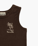 KIDS TERRY SLEEVELESS+PANTS SET-UP IN BROWN image 12