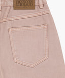 W LONG BERMUDA DENIM PANTS IN DUST PINK image 12