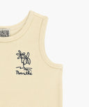 KIDS TERRY SLEEVELESS+PANTS SET-UP IN CREAM image 12